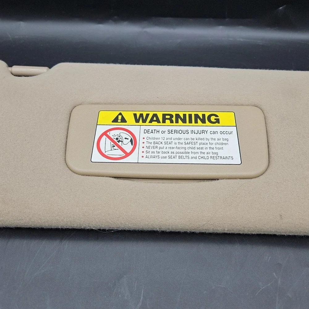 1999-2004 Acura RL Pair Sun Visors Left Right Genuine OEM Light Brown‎